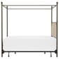 Richlands Furniture McArthur King Metal and Upholstered Canopy Bed in  Brown and Bronze, , large