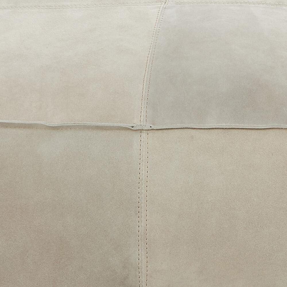 Maple and Jade 35&quot; Low Profile Square Stuffed Pouf in Gray, , large