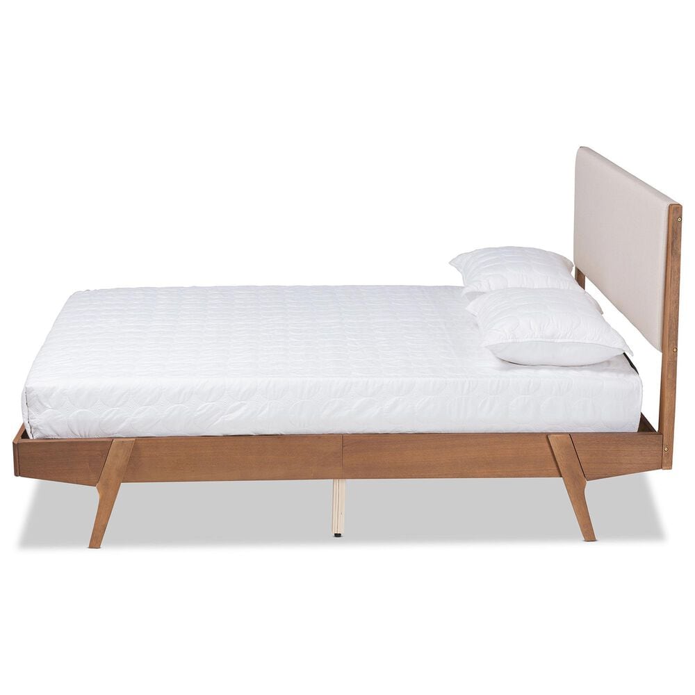 Baxton Studio Senna King Platform Bed in Walnut Brown, , large