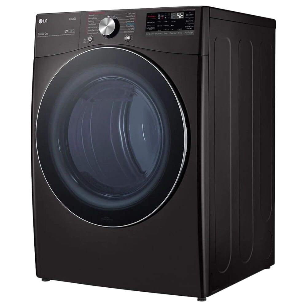 LG 5.0 Cu. Ft. Front Load Washer and 7.4 Cu. Ft. Electric Dryer with TurboWash 360 Laundry Pair in Black Steel, , large