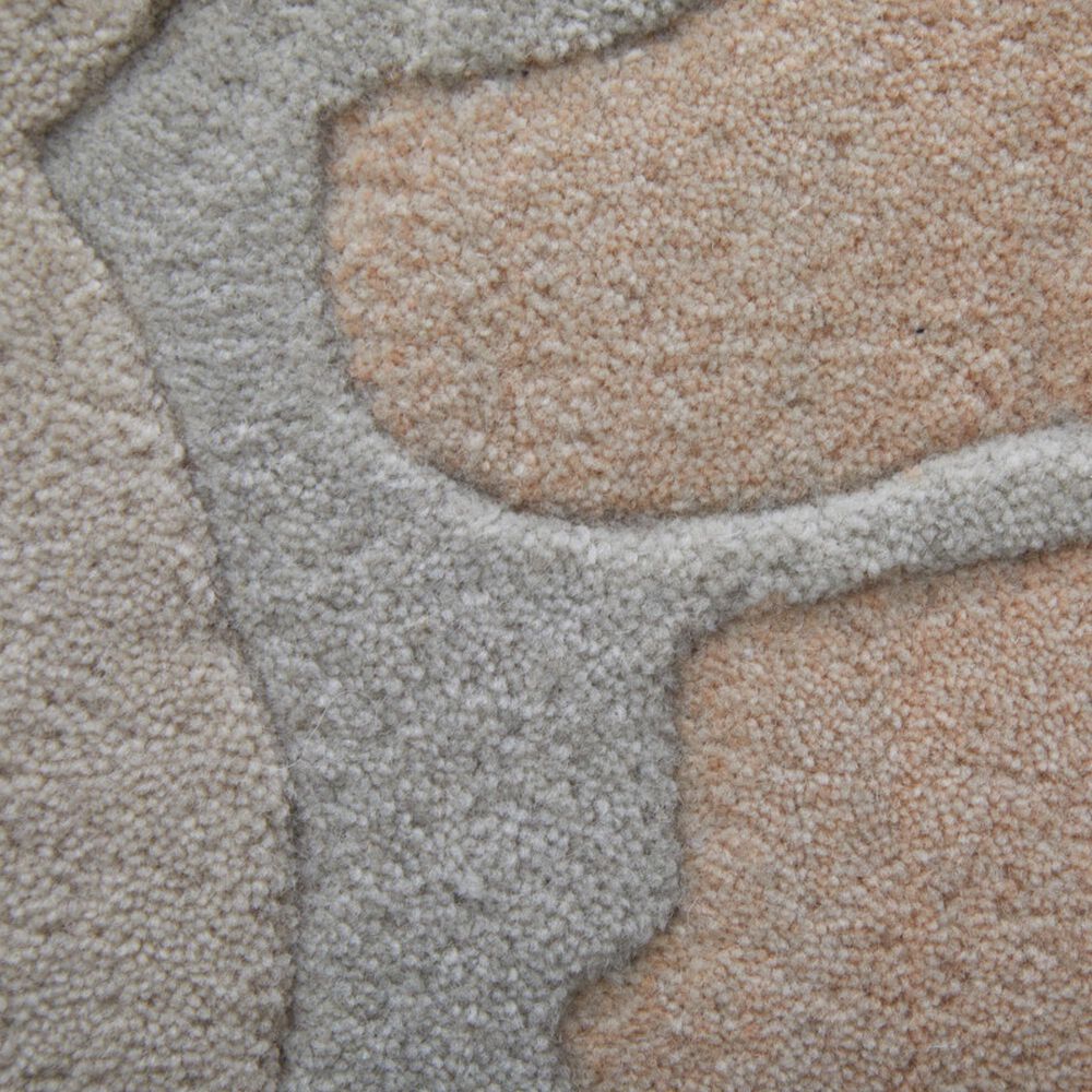 Feizy Rugs Katya 1&#39;6&quot; Square Beige and Rust Area Rug, , large