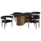COASTER Edson 5-Piece Rectangular Dining Set in Golden Bronze and Black, , large
