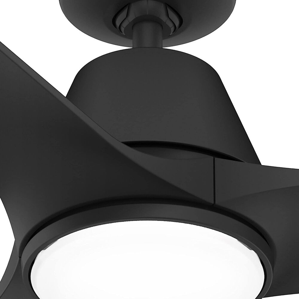 Hunter Aeronaut Outdoor Smart 52&quot; Ceiling Fan with LED Light in Matte Black, , large