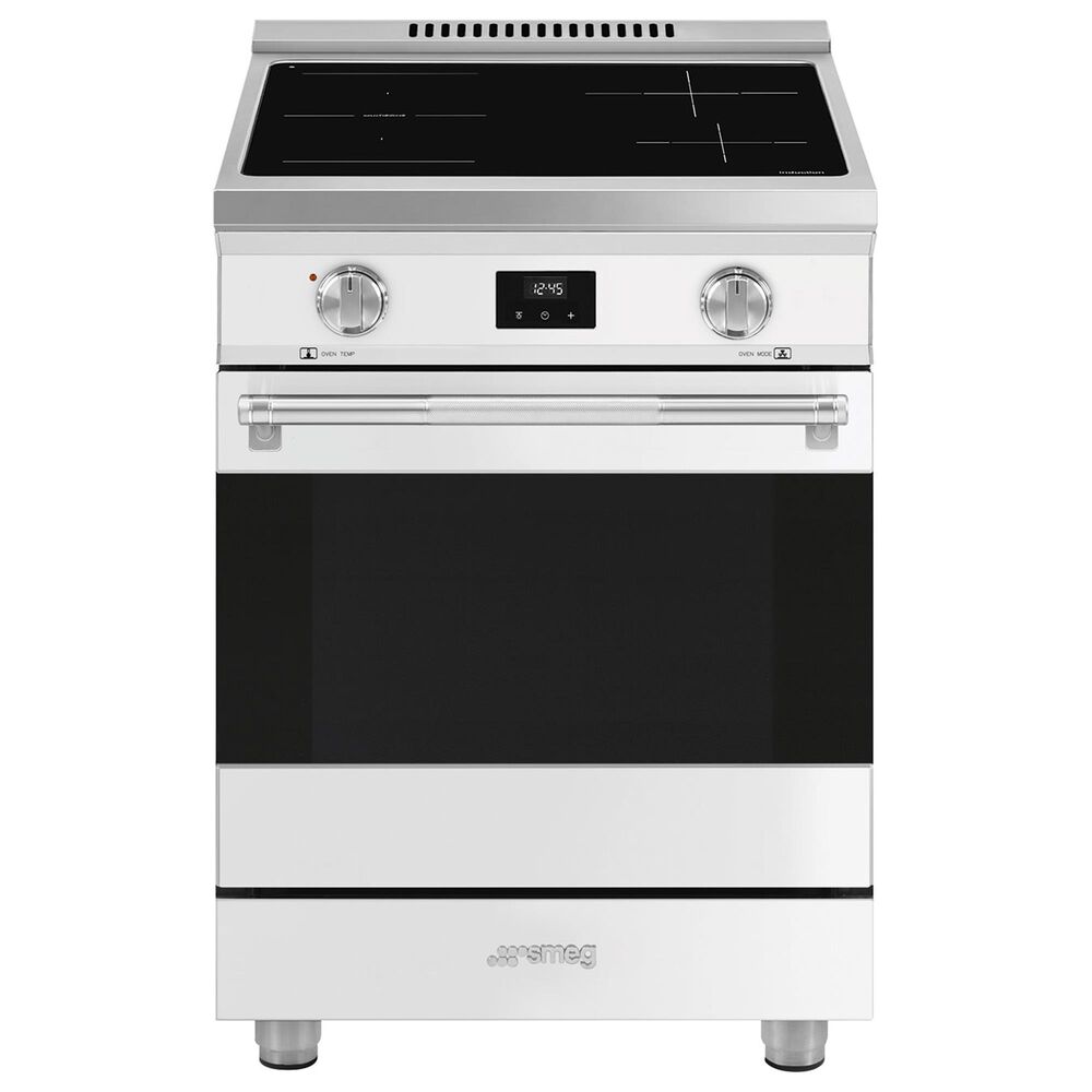 SMEG Professional 24" Induction Electric Range in Matte White, , large