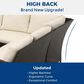 Hearth and Haven 7-Piece Outdoor Dining Set with Ivory Cushion in Brown, , large