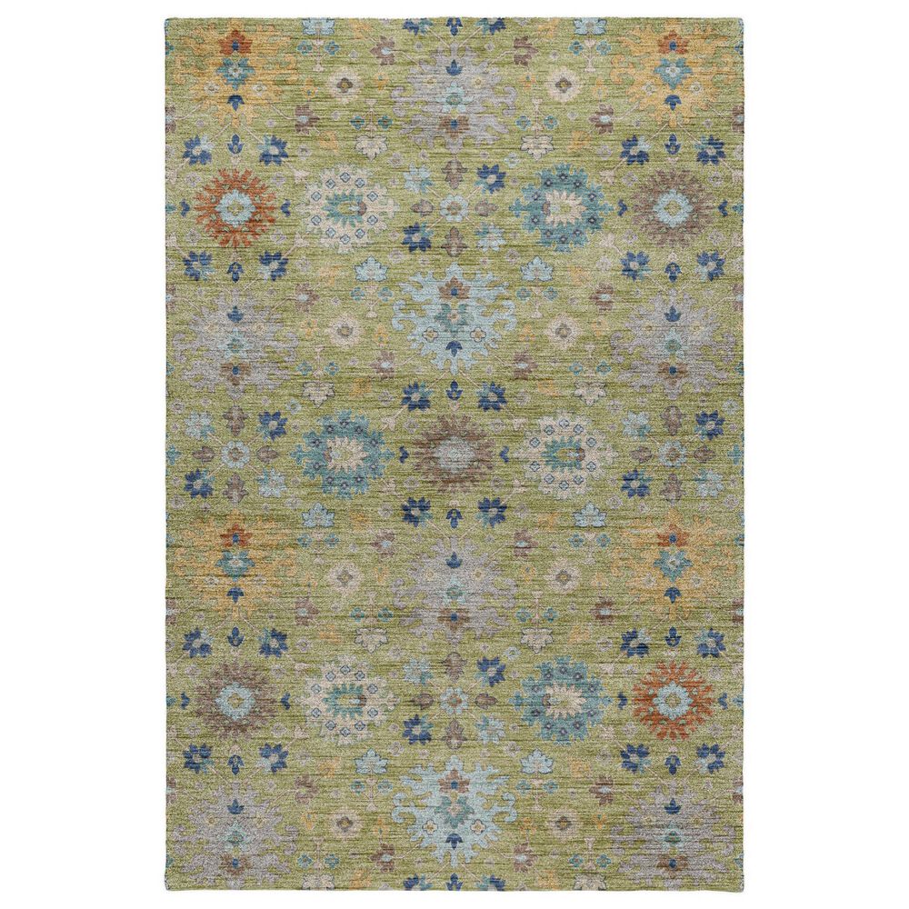 Dalyn Rug Company Silk Road Aloe, Sky, Ivory, Copper, Mocha and Gray 10" x 14" Area Rug, , large