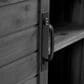 HOMLUX 78.3" Outdoor Kitchen Island with Foldable Grill Table in Black and Stainless Steel, , large