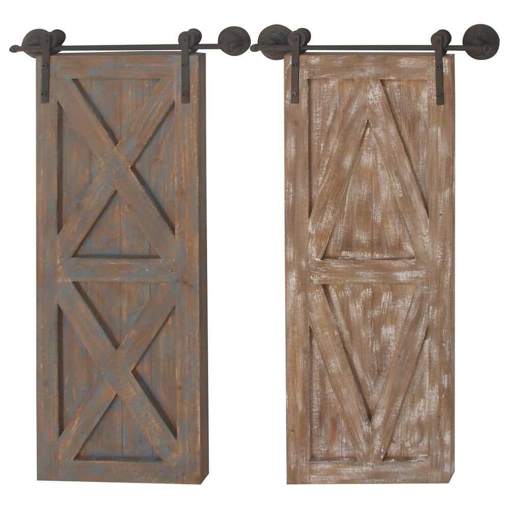 Maple and Jade 37" x 20" Wall Decor in Brown (Set of 2), , large