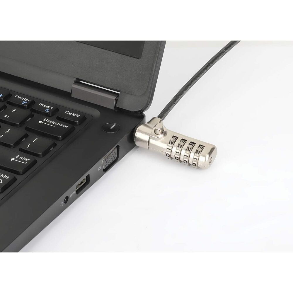 Manhattan Laptop Combination Lock for Nano Security Slot in Translucent Black and Silver, , large