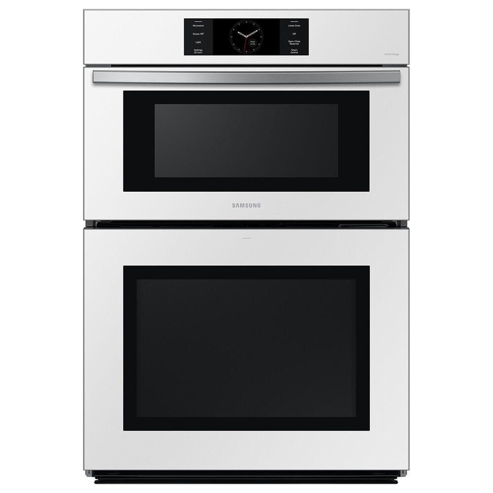Samsung Bespoke 30" Microwave Combination Wall Oven with Flex Duo in White Glass, , large