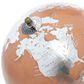 Maple and Jade 8" x 15" Globe in Silver, Copper and Natural Golden Brown, , large