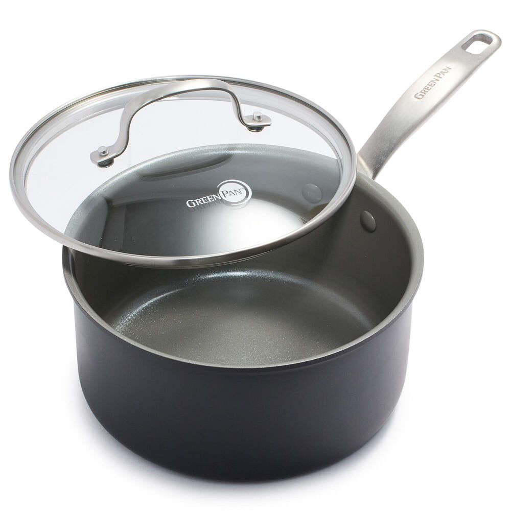 Green Pan Chatham 3-Quart Sauce Pan with Lid in Grey, , large