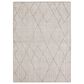 Karastan Tangier RG187-620 9" x 12" Tribal Diamond Silver Area Rug, , large