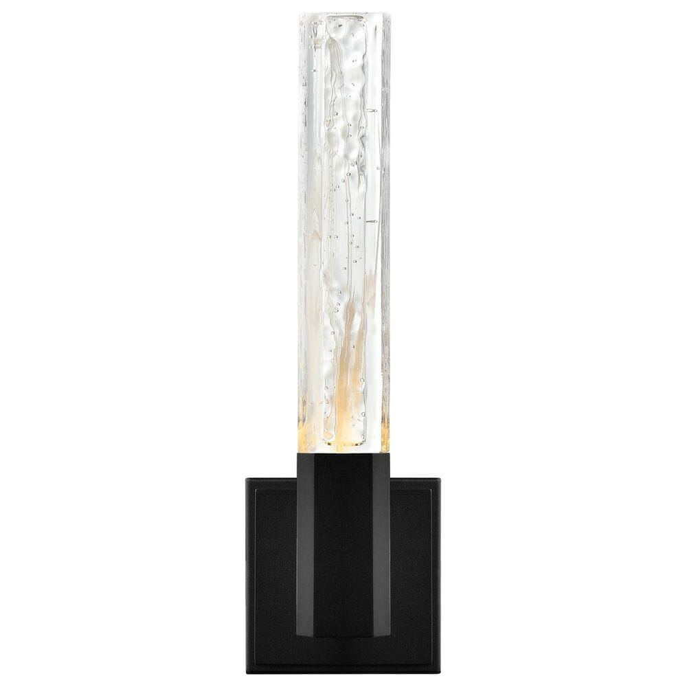 CWI Lighting Greta 5" Integrated LED Wall Light with Handcrafted Glass in Black, , large