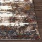 Surya Celestial Shag Teal, Dark Blue, Denim, Burgundy, Dusty Pink, Sage, Deep Teal, Mustard and Cream 5"3" x 7" Area Rug, , large