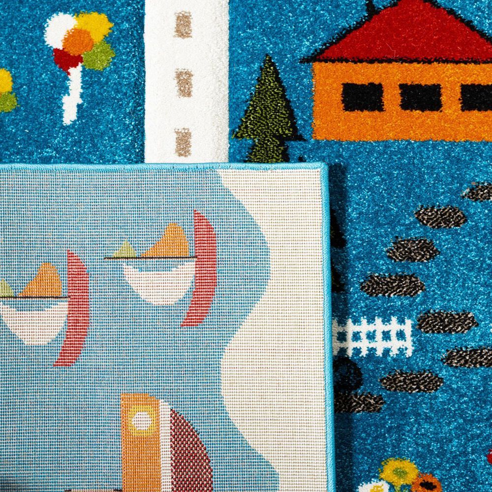 Safavieh Carousel 9&#39; x 12&#39; Blue and Beige Kid Rug, , large