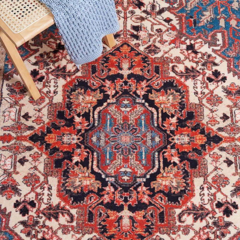 Safavieh Riviera 8&#39;9&quot; x 12&#39; Ivory and Blue Area Rug, , large