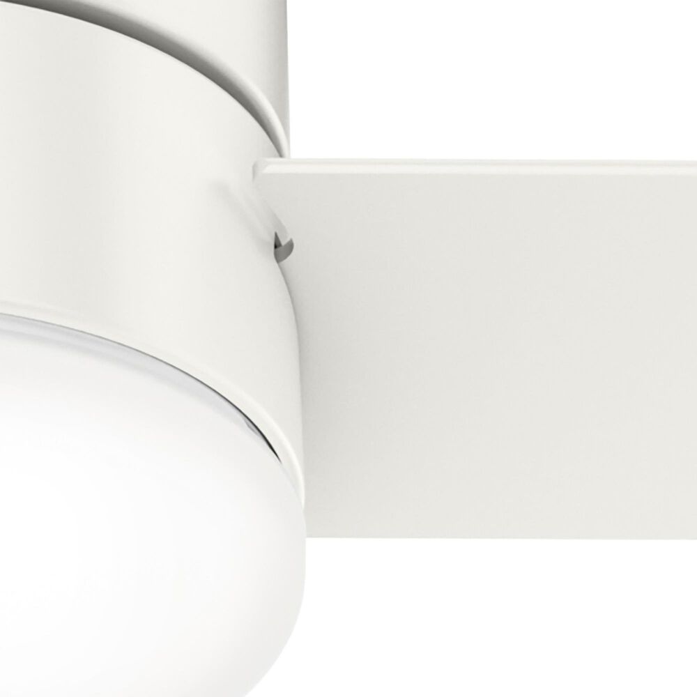 Hunter Minimus 52&quot; Ceiling Fan with LED Lights in Fresh White, , large