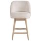 Armen Living Sadie 26" Swivel Counter Height Stool in Washed Wood, , large