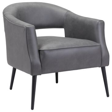 Zuo Modern Berkeley Accent Chair in Vintage Gray and Gold, , large