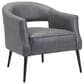 Zuo Modern Berkeley Accent Chair in Vintage Gray and Gold, , large