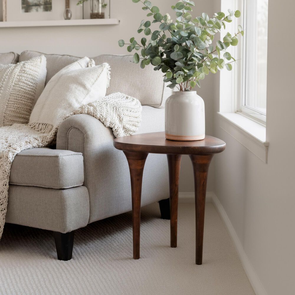 Zuo Modern Spiker Side Table in Walnut, , large