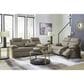 Ashley Side-Swipe Manual Reclining Loveseat in Mocha, , large
