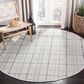 Safavieh Bermuda BMU803B 5" Round Ivory and Grey Indoor/Outdoor Area Performance Rug, , large