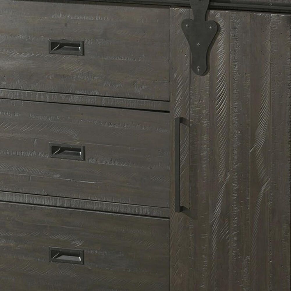 Mayberry Hill Stone Server without Hutch in Smokey Dark Ash, , large