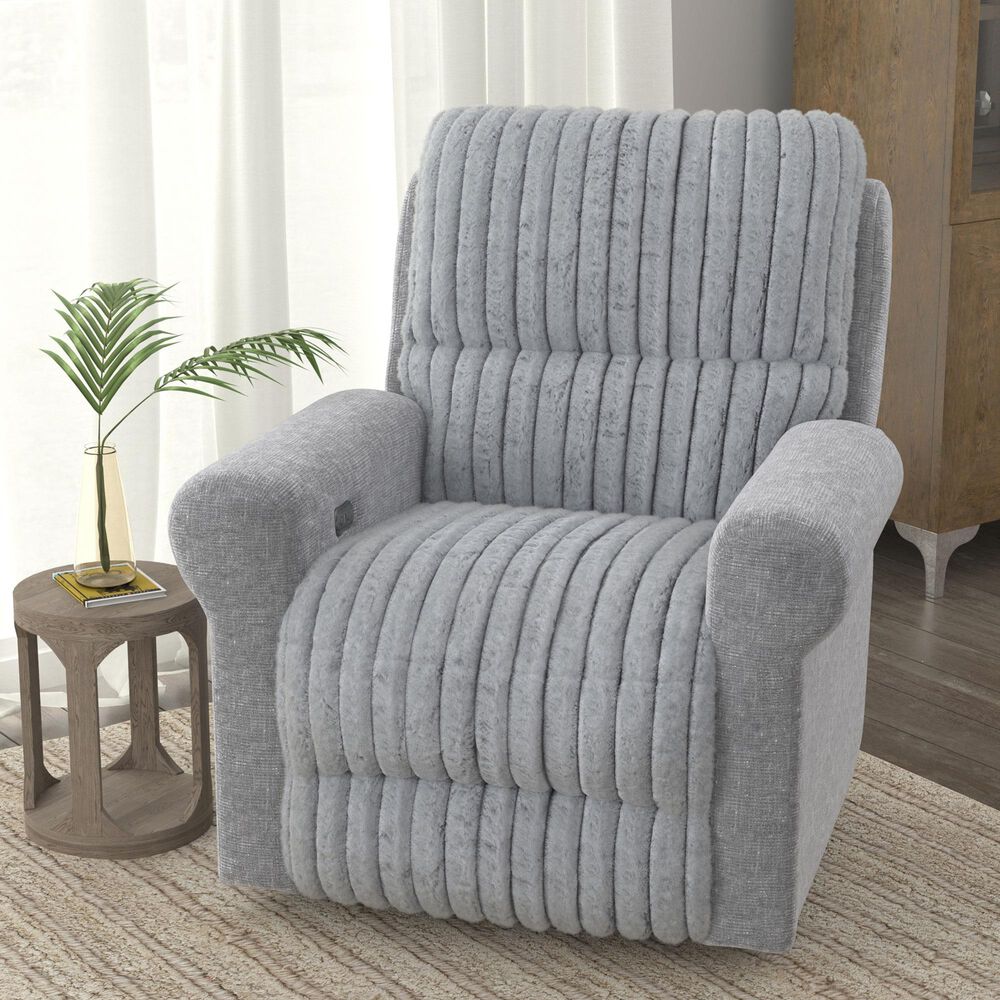 Catnapper Foxy Power Lay Flat Recliner with Zero Gravity in Nickel, , large