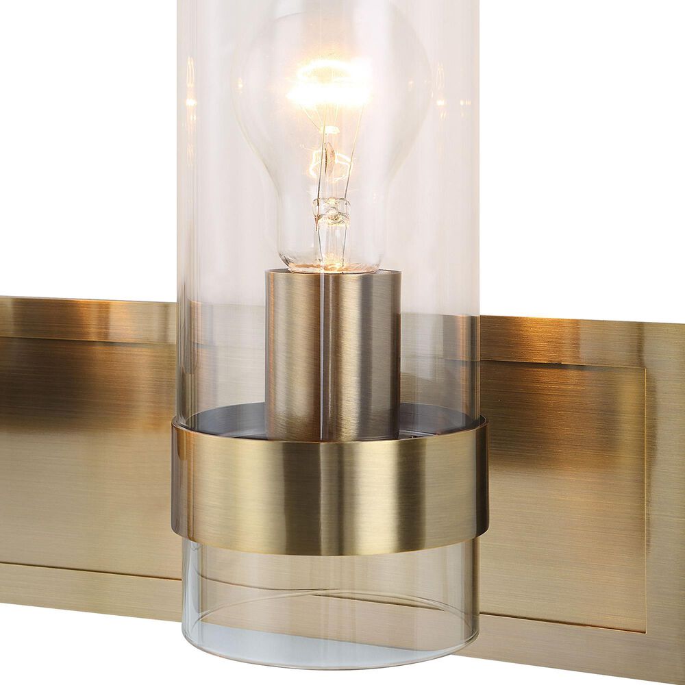 Uttermost Cardiff 3-Light Vanity Light in Antique Brass, , large