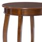 Linon Home Decor Rainbow Round Side Table in Hazelnut, , large