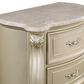New Heritage Monique 2-Drawer Nightstand with Marble Top in Champagne, , large