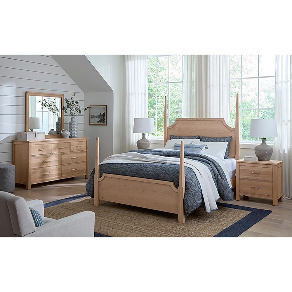 Viceray Collections Tide and Timber Twin Poster Bed in Clear Oak, , large