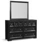 Furniture of America Hatton Cross 6-Drawer Dresser in Weathered Black, , large