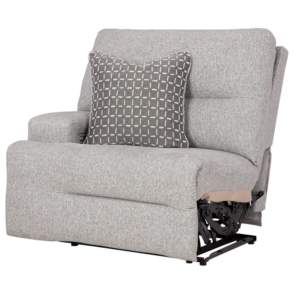 Ashley Acklen Place 5-Piece Power Reversible Reclining Sectional with Console in Pewter, , large
