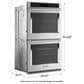 KitchenAid 30" Double Electric Wall Oven with Air Fry Mode in Stainless Steel, , large