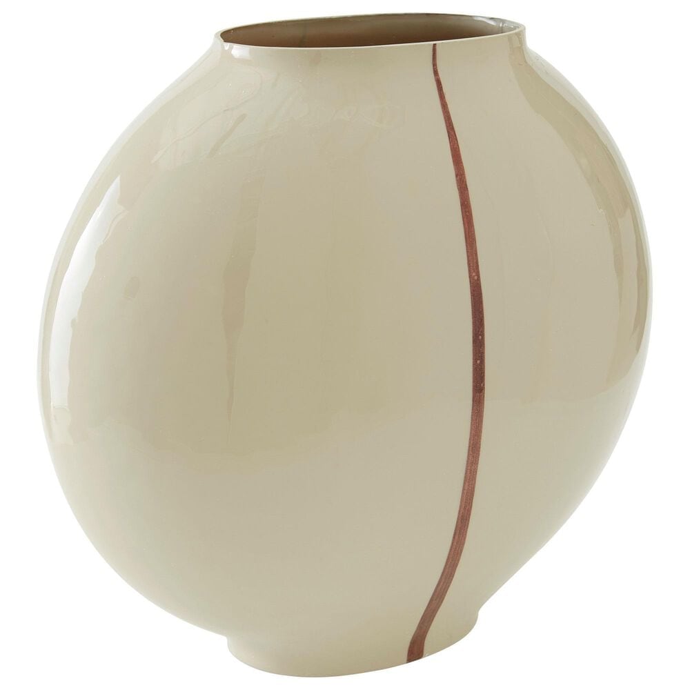 Ashley Sheabourne 12.5&quot; Vase in Cream, , large