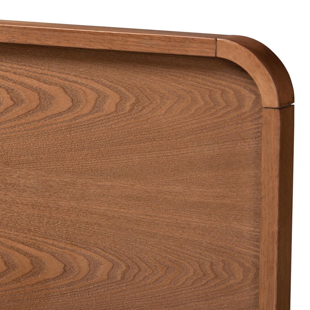Baxton Studio Mailene King Panel Headboard in Walnut Brown, , large