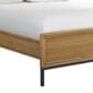 Hawthorne Furniture Newport Queen Panel Bed in Natural Oak and Matte Black, , large