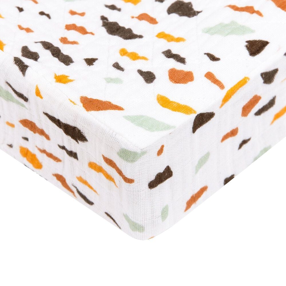Babyletto Terrazzo Changing Pad Cover in White, , large