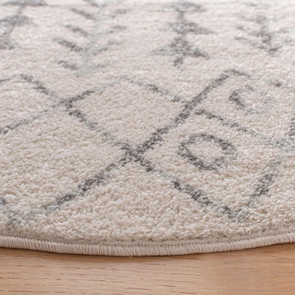 Safavieh Tulum 5&#39; Round Grey Area Rug, , large