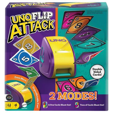 Uno Flip Attack Card Game For Kids, Adults and Family Night, , large