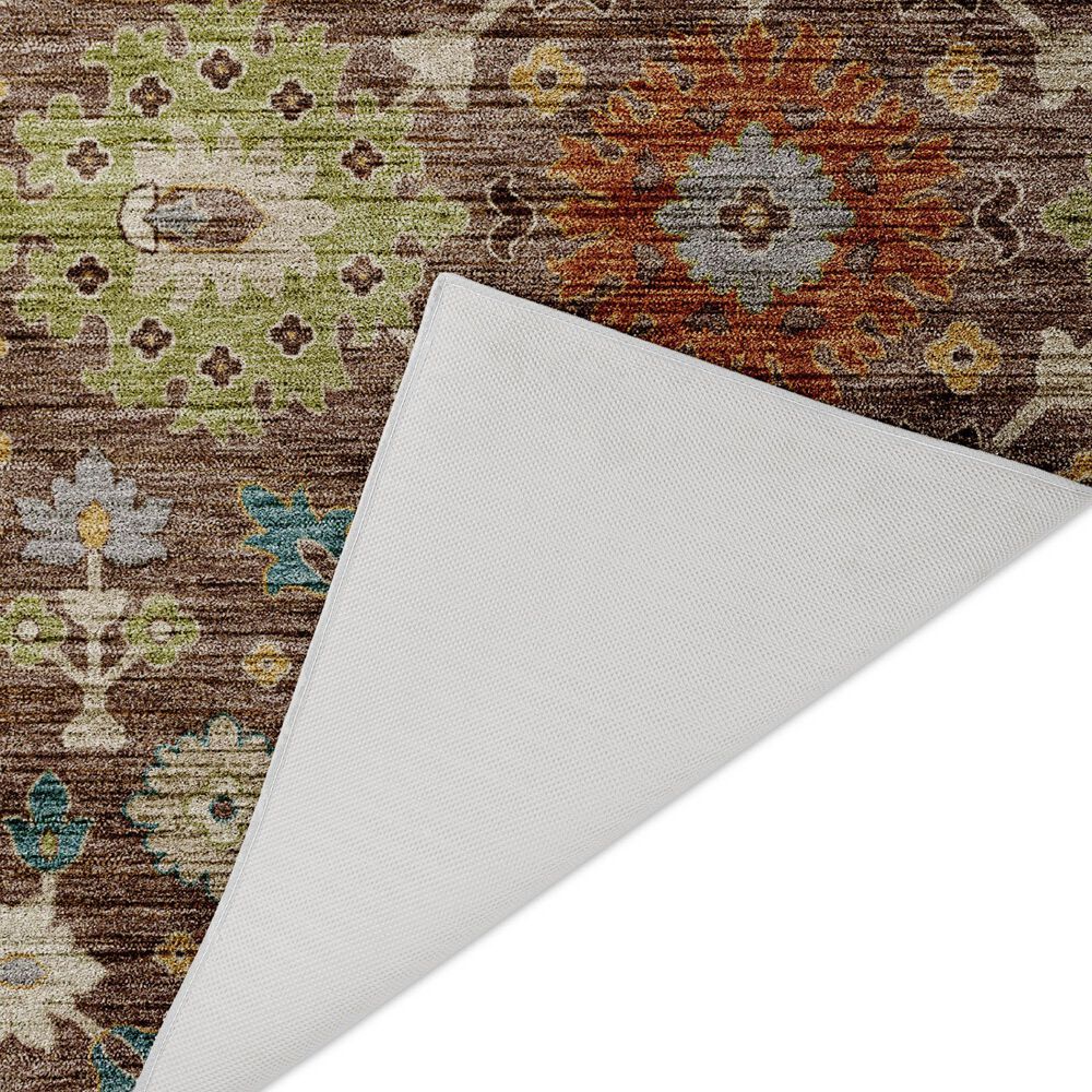 Dalyn Rug Company Silk Road Mocha, Ivory, Gold, Blue, Copper, Aloe and Gray 8&#39; x 10&#39; Area Rug, , large
