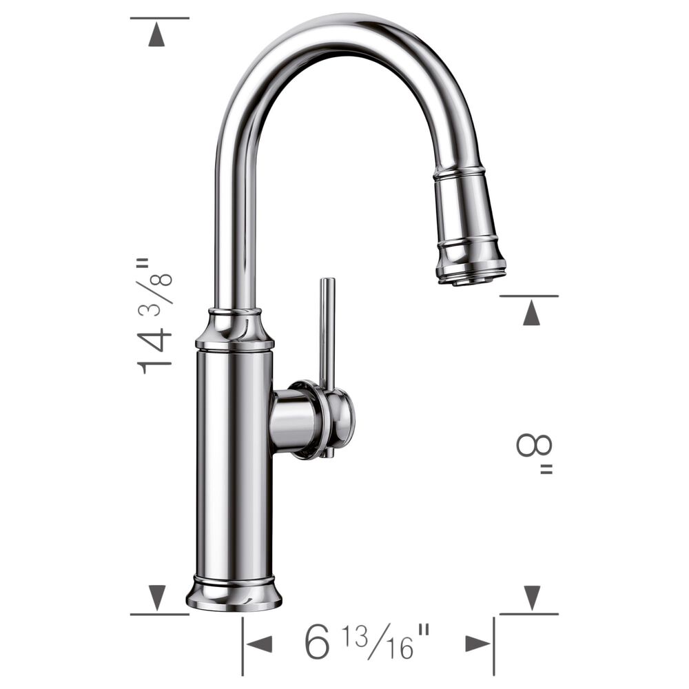 Blanco Empressa Bar Faucet in Chrome, , large