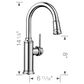 Blanco Empressa Bar Faucet in Chrome, , large
