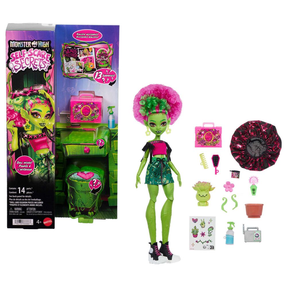 Monster High Self-Scare Secrets Venus Mcflytrap Fashion Doll with Accessories, , large