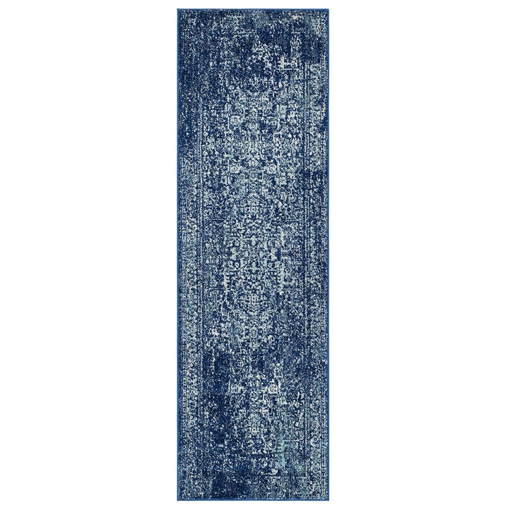 Safavieh Evoke EVK256A 2&#39;2&quot; x 13&#39; Navy and Ivory Runner, , large
