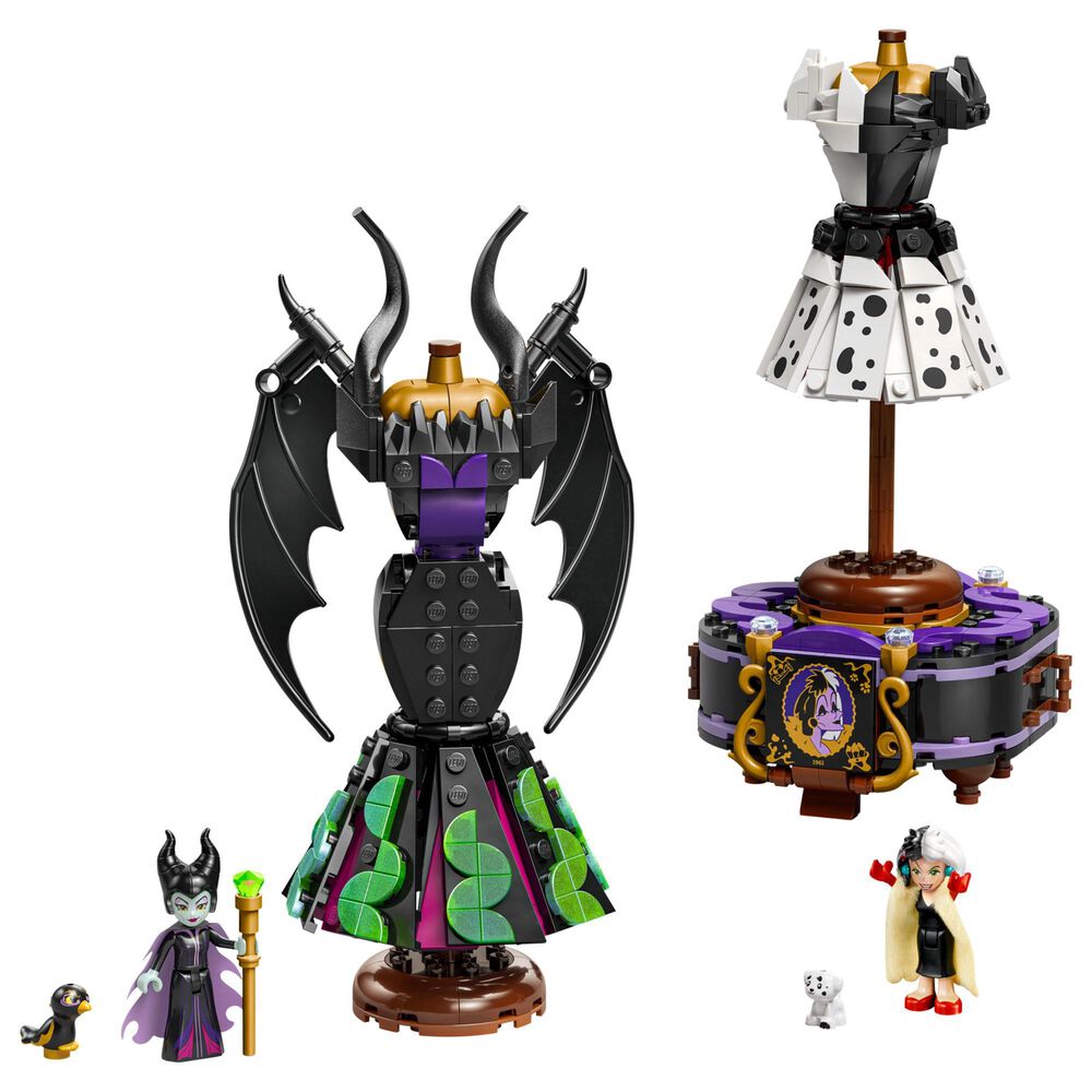 LEGO Disney Maleficent and Cruella Dresses Building Set, , large