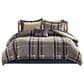 Hampton Park Robbie 9-Piece Full Comforter Set in Navy and Multicolor, , large